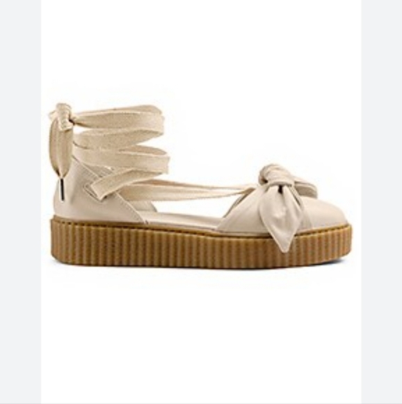Fenty by Puma Bow Creeper Sandals, Oatmeal, 7 - Picture 2 of 12